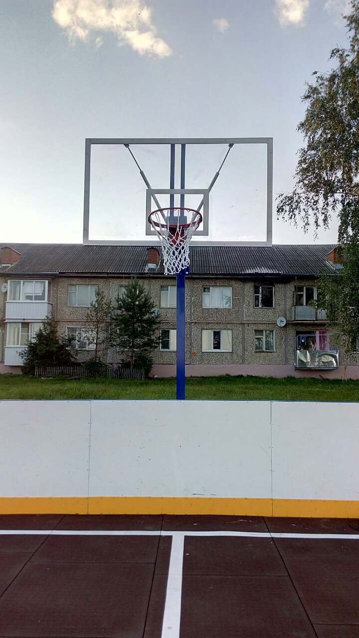 Стойка баскетбольная разборная (с бетонированием удлиненной части)