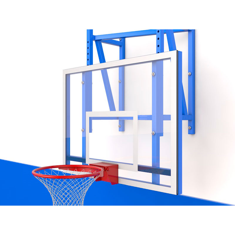Щит баскетбольный 1200х900 мм тренировочный с регулировкой высоты, оргстекло 10 мм Glav