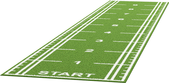 Искусственный газон (трава) для функционального тренинга с разметкой 2x10 DHZ