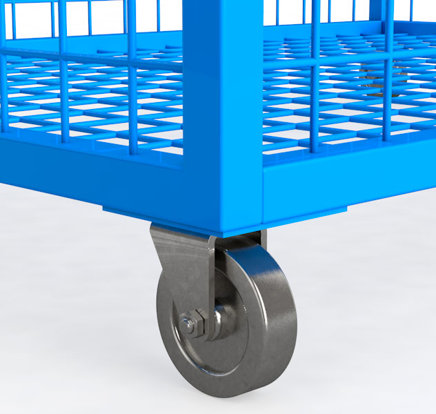 Тележка для хранения и перевозки мячей, металлическая сетка ГТ-605