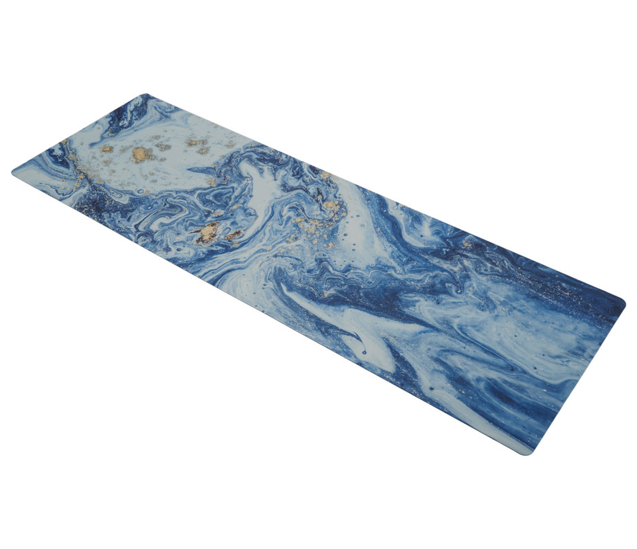 Коврик для йоги INEX Suede Yoga Mat искусственная замша 183 x 61 x 0,3 см, небо с позолотой