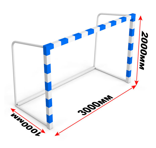 Ворота минифутбольные/гандбольные с противовесом ГТ-407