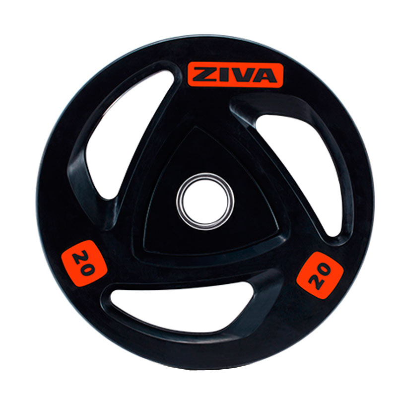Диск олимпийский 25 кг ZIVA серии ZVO резиновое покрытие
