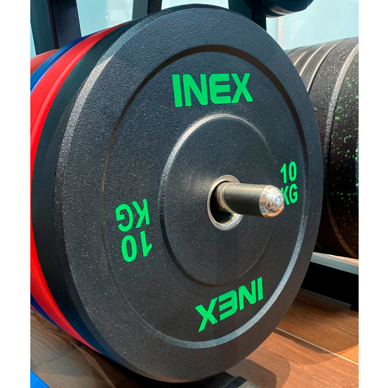 Бампированный диск INEX Hi-Temp 25 кг, черный/красный