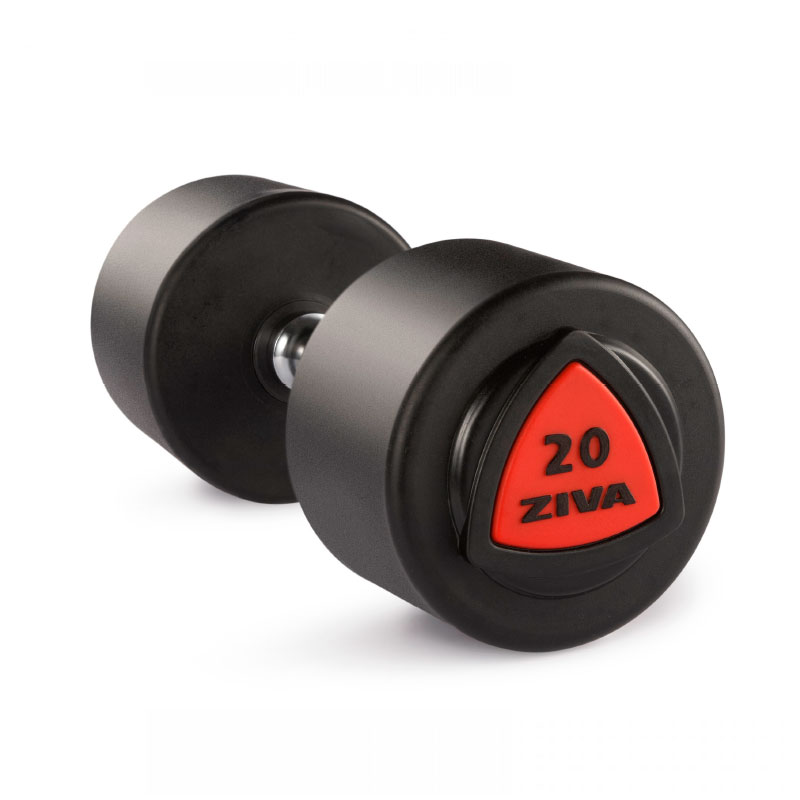 Гантель 40 кг ZIVA серии ZVO резиновое покрытие