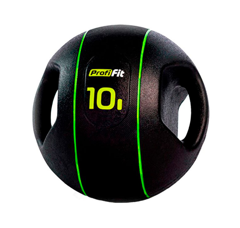 Медицинбол 10 кг, с хватами ЗС-271