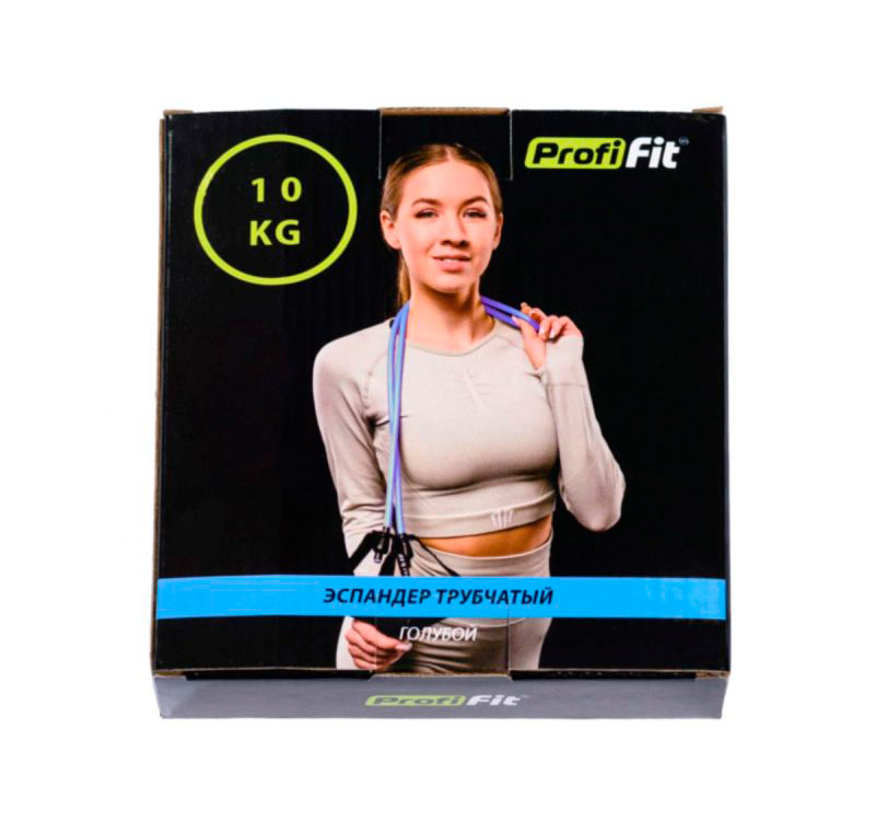 Эспандер трубчатый PROFI-FIT, голубой, сопротивление 10 кг ЗС-955