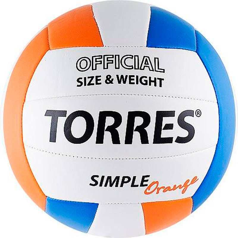 Мяч волейбольный тренировочный "TORRES Simple ORANGE