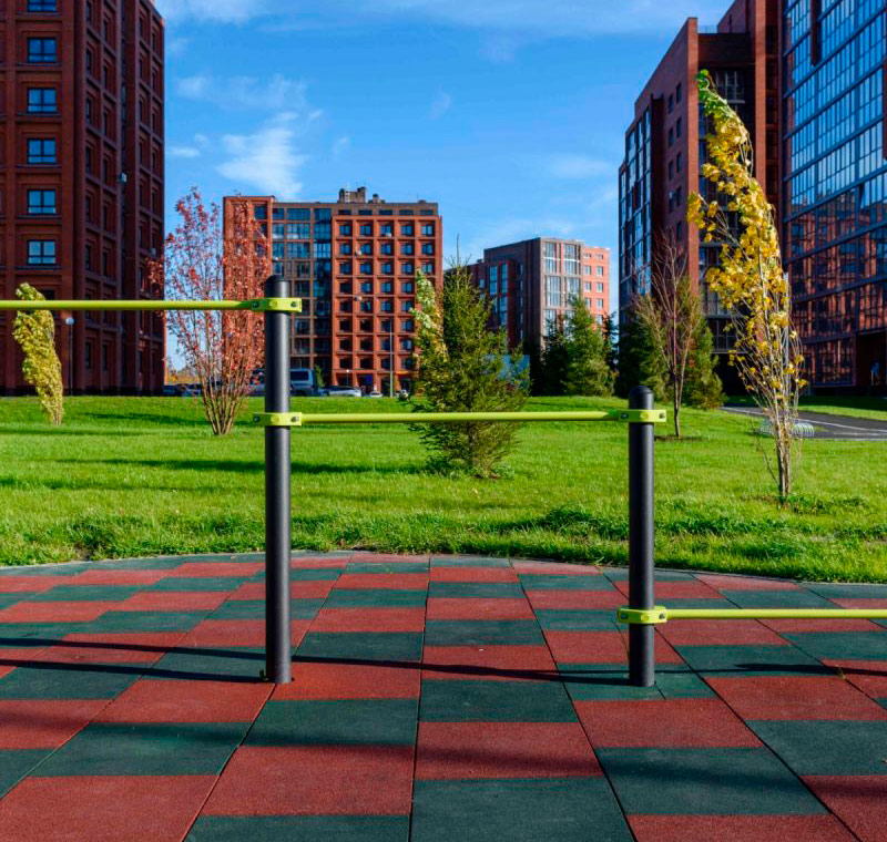 Воркаут Тройной каскад турников для отжиманий и подтягиваний ЗС-541