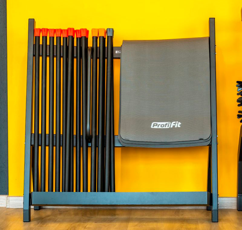Коврик для фитнеса СОФТ ЛАЙН (серый), 12 мм PROFI-FIT ЗС-961