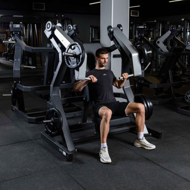 Тренажер Наклонный жим от груди, рычаги серые DHZ D915