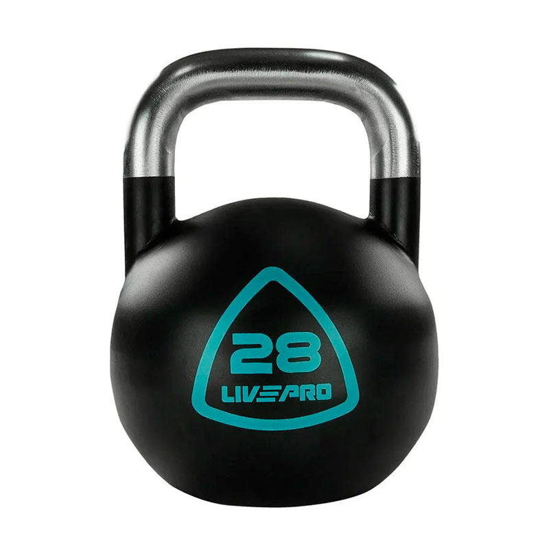 Соревновательная гиря LIVEPRO Steel Competition Kettlebell 28 кг, черный