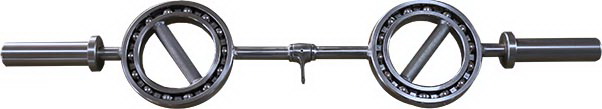 Гриф с вращающимися ручками, D-50, гладкая втулка, замки-пружины PROFI-FIT