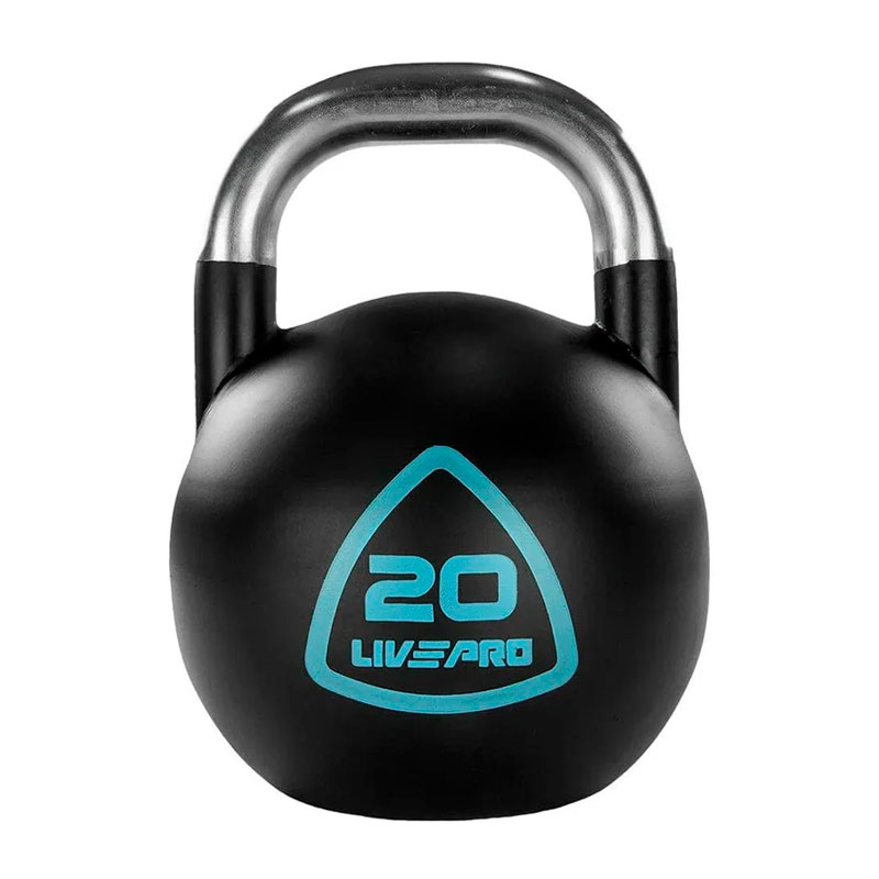 Соревновательная гиря LIVEPRO Steel Competition Kettlebell 20 кг, черный