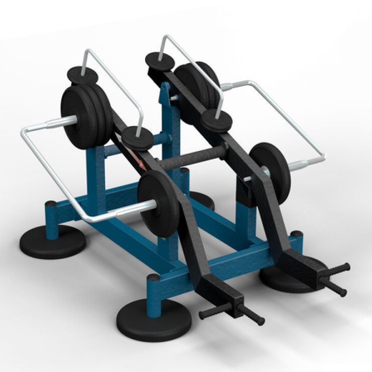 Тренажер с регулируемой нагрузкой для тренировки мышц спины, ног, предплечья "Комбо лифт" MB 7.66