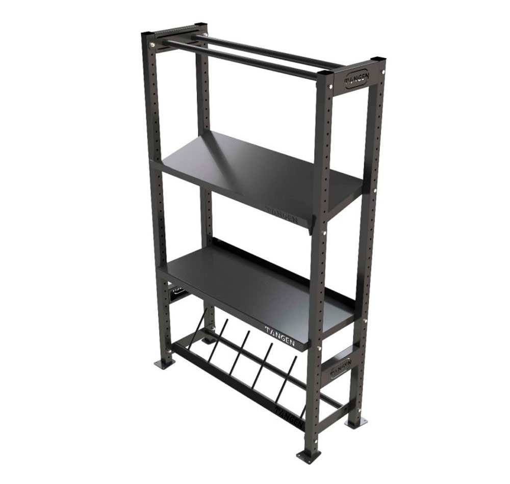 Стеллаж модульный для хранения  гантелей,  мячей, дисков и гирь 1250×480×1960 мм ЗС-228