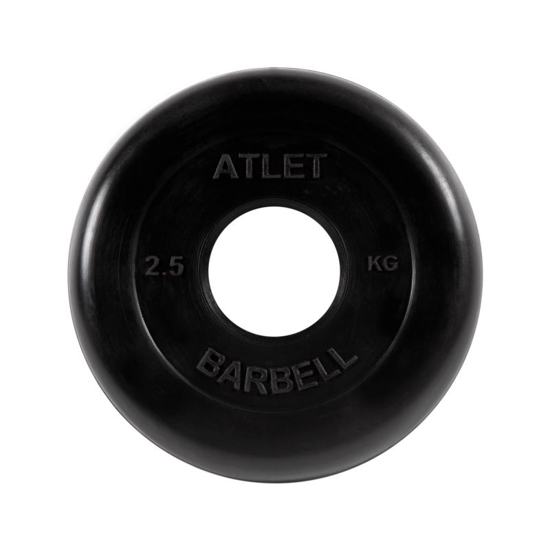 Диск обрезиненный для штанги Atlet, 2,5 кг 51 мм MB Barbell MB-AtletB51-2,5