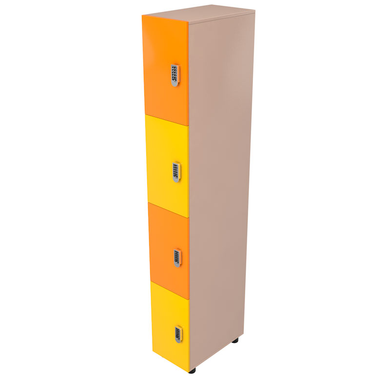 Шкаф для раздевалки четырехдверный HPL 200х50х30(см) Glav
