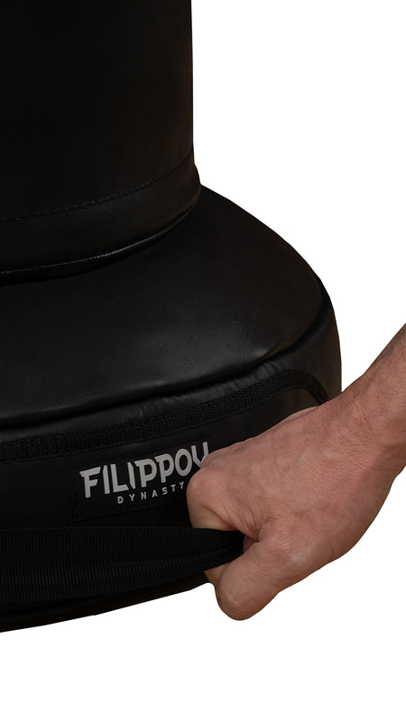 Напольный боксерский мешок FILIPPOV. Кожа, 45 см 75 кг