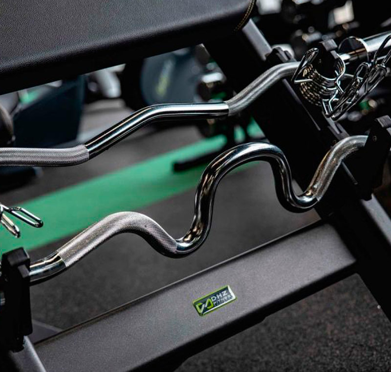 Гриф ломаный W-образный 125 см, 50 мм, до 150 кг (10 кг) ЗС-854