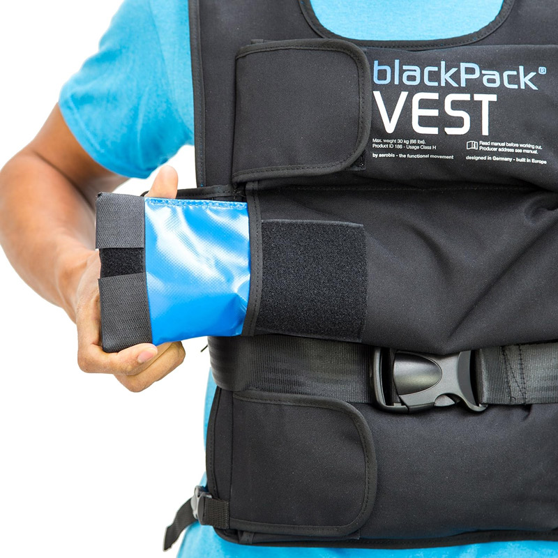 Жилет с отягощением AEROBIS blackPack Vest до 25 кг, черный