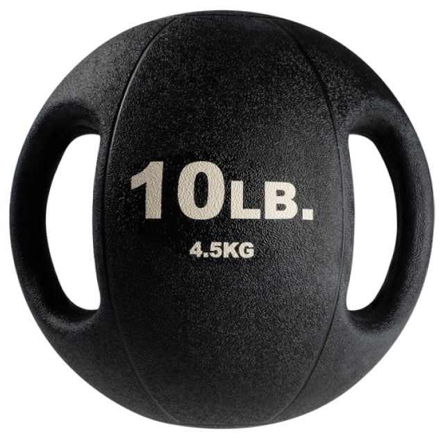 Медбол 4,5 кг с хватами (10lb) Body solid