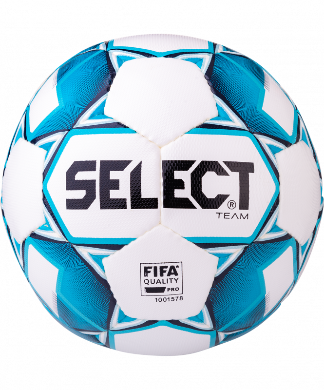 Мяч футбольный Team FIFA 815411, №5, белый/синий/черный