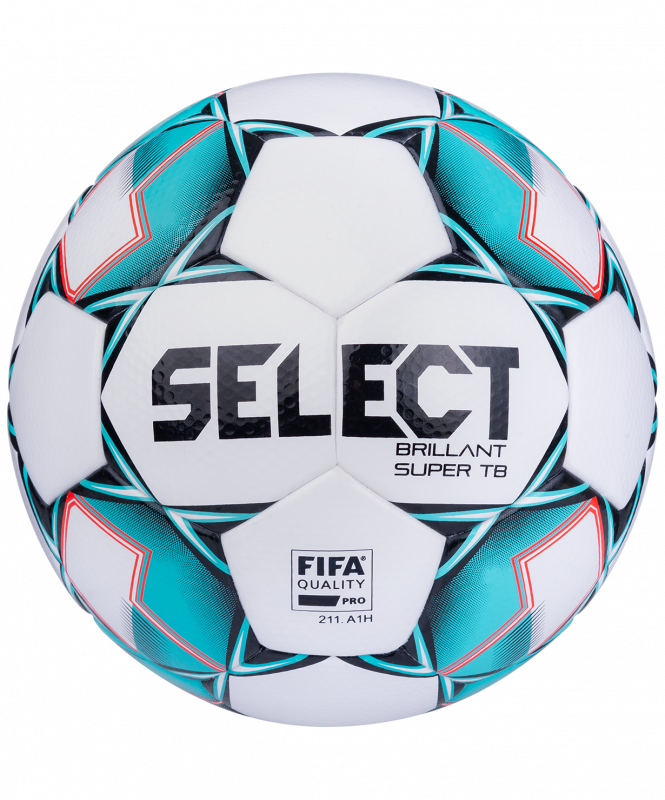 Мяч футбольный Brillant Super FIFA 810108, №5, белый/зеленый/черный