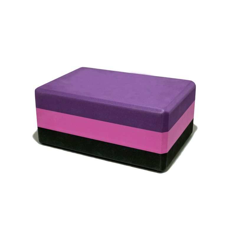 Блок для йоги трехцветный премиум в коробке ZSO-3DBLOCK