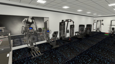 Расстановка тренажеров на 90 кв.м.