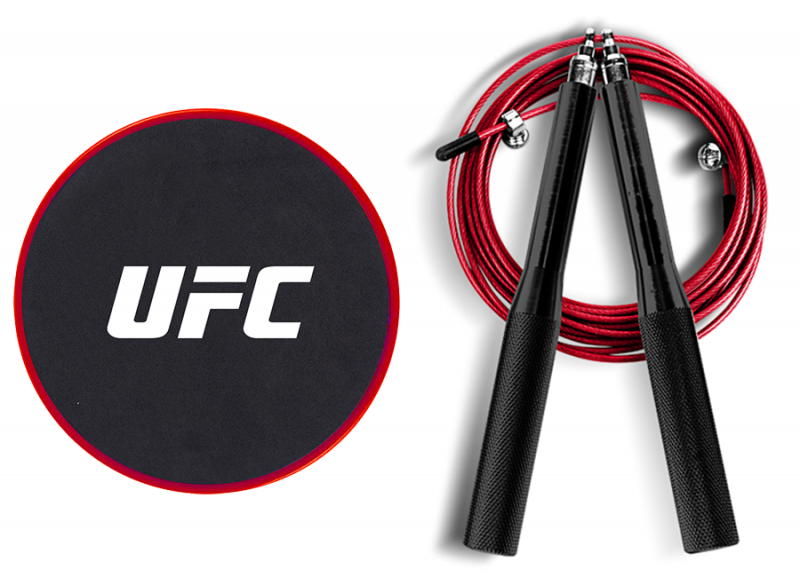 Набор для тренировки ног (Скоростная скакалка и Слайдеры) UFC U067