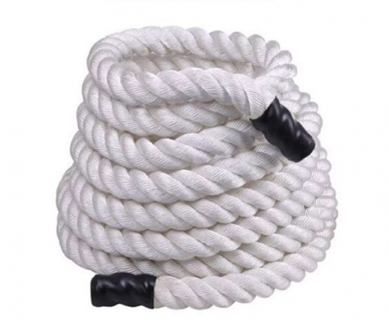Тренировочный канат PERFORM BETTER Training Ropes 12m 10 кг, диаметр 3,81 см, белый