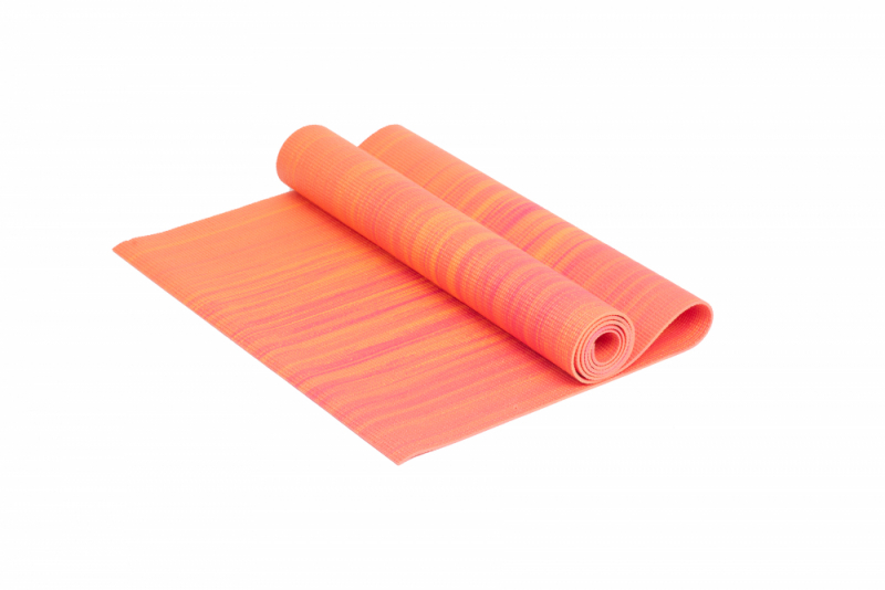 Коврик для йоги 4 мм оранжевый