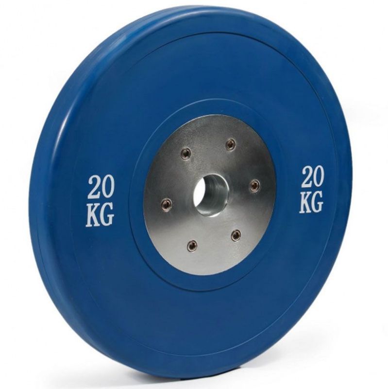 Диск для тяжелой атлетики соревновательный 20 кг (синий), STECTER