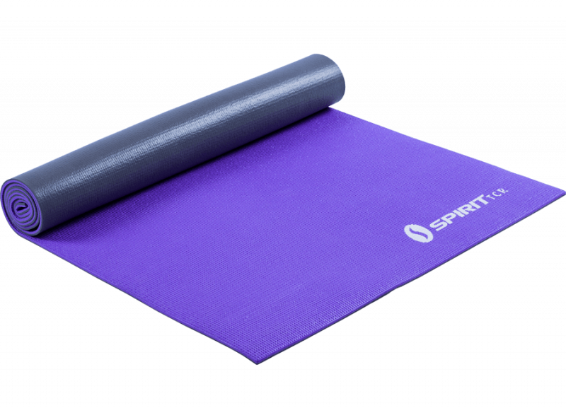 Коврик для фитнеса и йоги 6 мм (серебристо-фиолетовый)