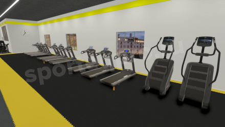 Расстановка тренажерного зала на 1400 кв.м.