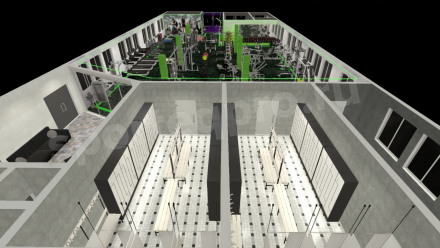 Расстановка зала тренажерного на 320 кв.м.