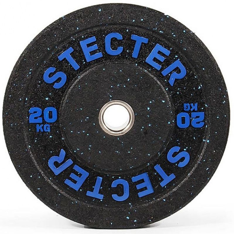 Диск бамперный HI-TEMP 20 кг, для тяжелой атлетики STECTER
