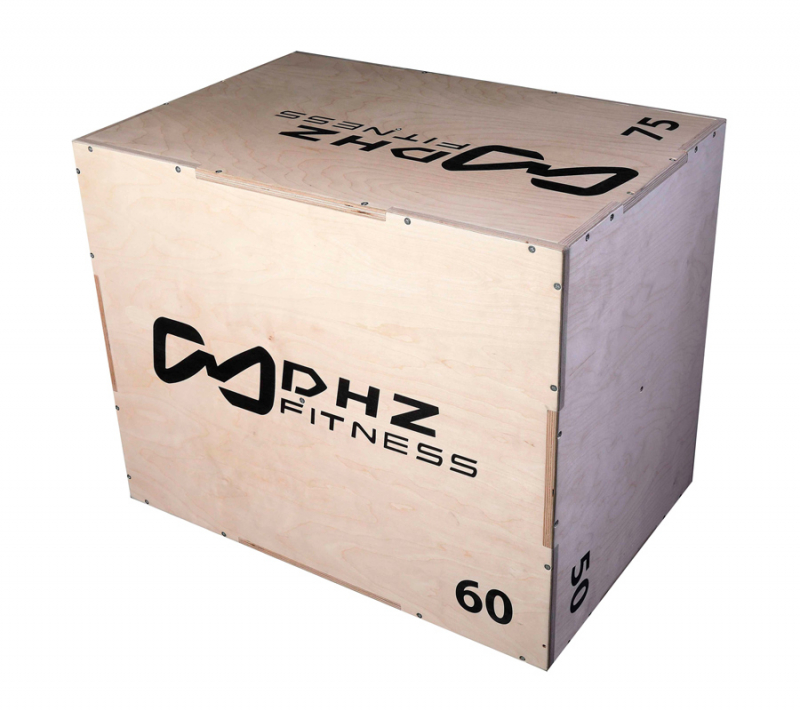 Плиобокс (PLYO BOX) 50-60-75 см разборный (фанера), 3 в 1 PROFI-FIT