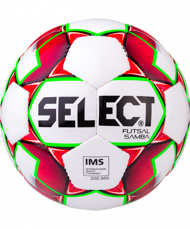 Мяч футзальный Samba IMS № 4 белый/красный/зеленый