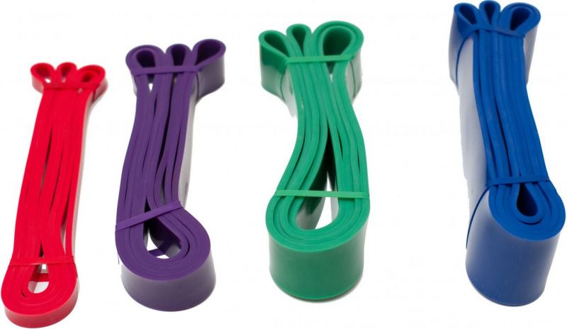 Ленточный эспандер для кроссфит PROFI-FIT среднее сопротивление, фиолетовый