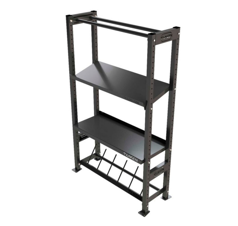 Стеллаж модульный для хранения  гантелей,  мячей, дисков и гирь 1250×480×1960 мм ЗС-228