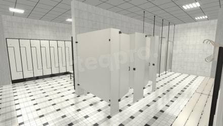 3D расстановка спортивного зала 450 кв.м.